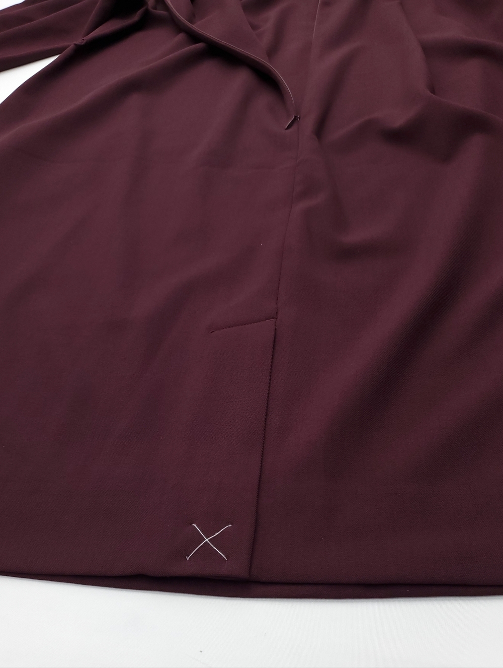 NEW MM. Lafleur Etsuko Claret Midi Dress Burgandy/maroon 3/4 Sleeve Office Sz +3 - Picture 13 of 15